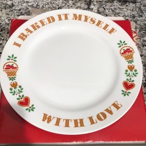 I baked it myself with love 1982 Avon plate
